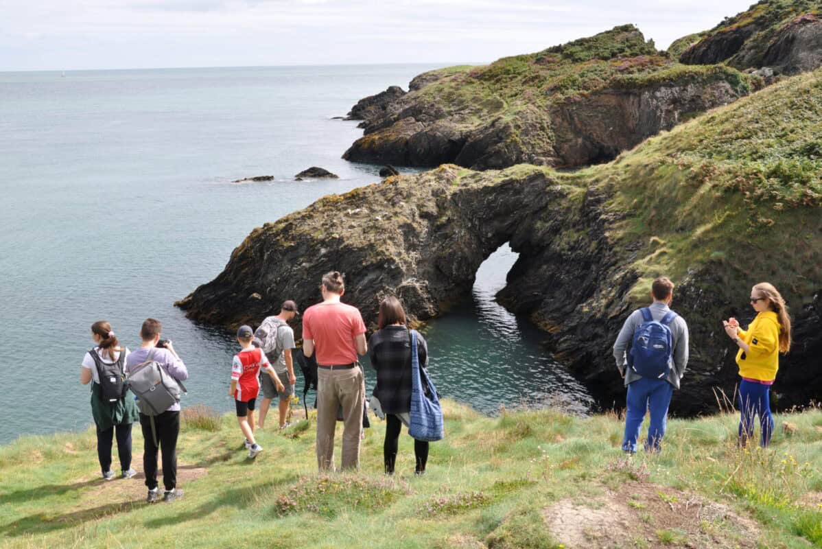 Wicklow day tour. Wicklow guided cliff-walk