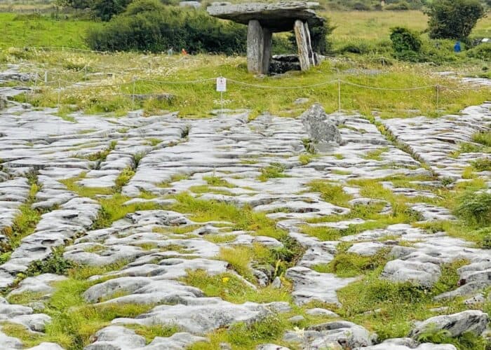 Cliffs of Moher day tour from Dublin with Gateway To Ireland Tours. Poulnabrone dolmen neolithic site.