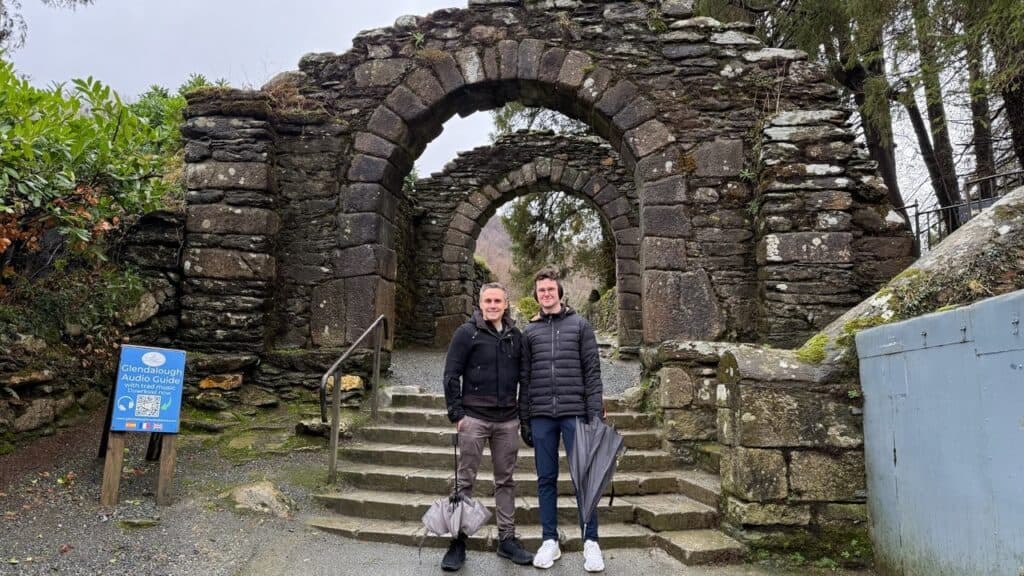 Glendalough monastic site in the Wicklow Mountains on an Ireland highlights tour