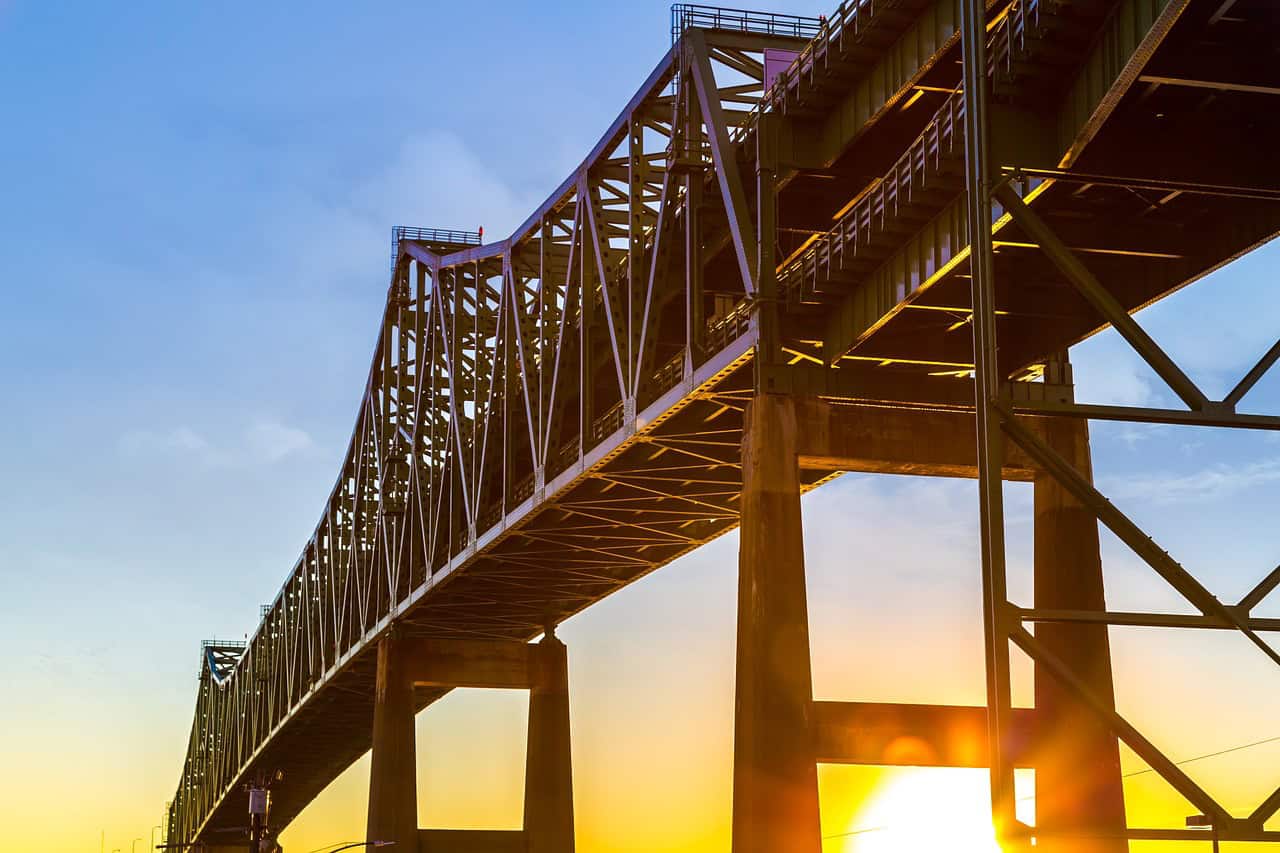 Tobin Bridge viewed from Chelsea, Massachusetts
