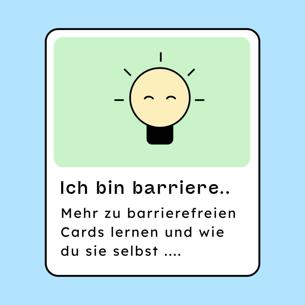 Eine Teaser Card, bei dem die Texte durch das Anpassen der Abstände abgeschnitten werden.