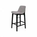 Comfortable upholstered bar stool with wooden frame from Geluoer Furniture.