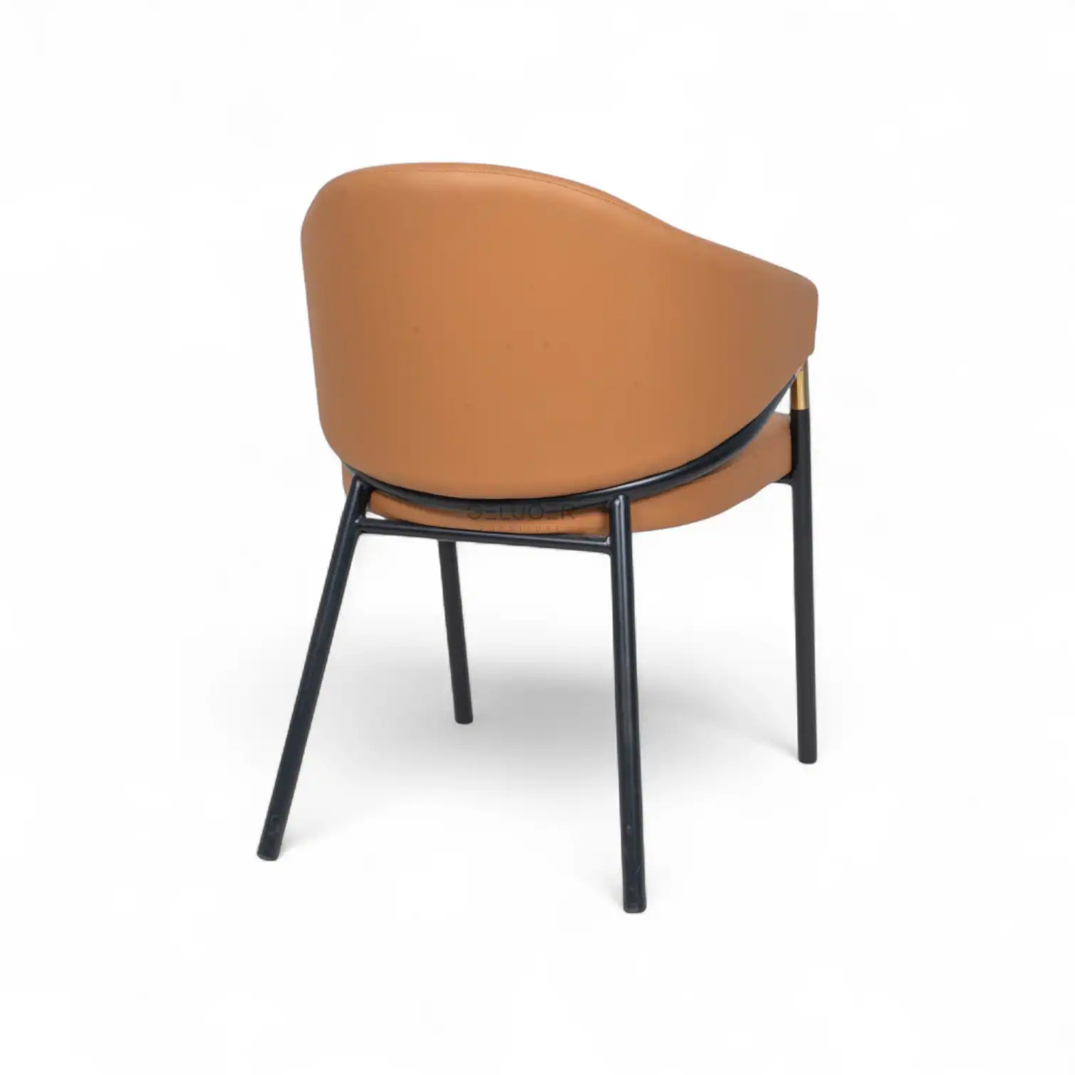 Modern leather lounge chair for stylish home decor and comfort.