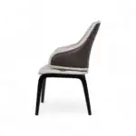 Luxury modern leather dining chair for contemporary home furniture.