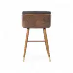 Wooden side table with modern design, durable construction, and elegant look.