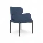 Comfortable blue modern lounge armchair for stylish interior decor.