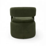 Luxury green velvet sofa chair by Geluoer Furniture.
