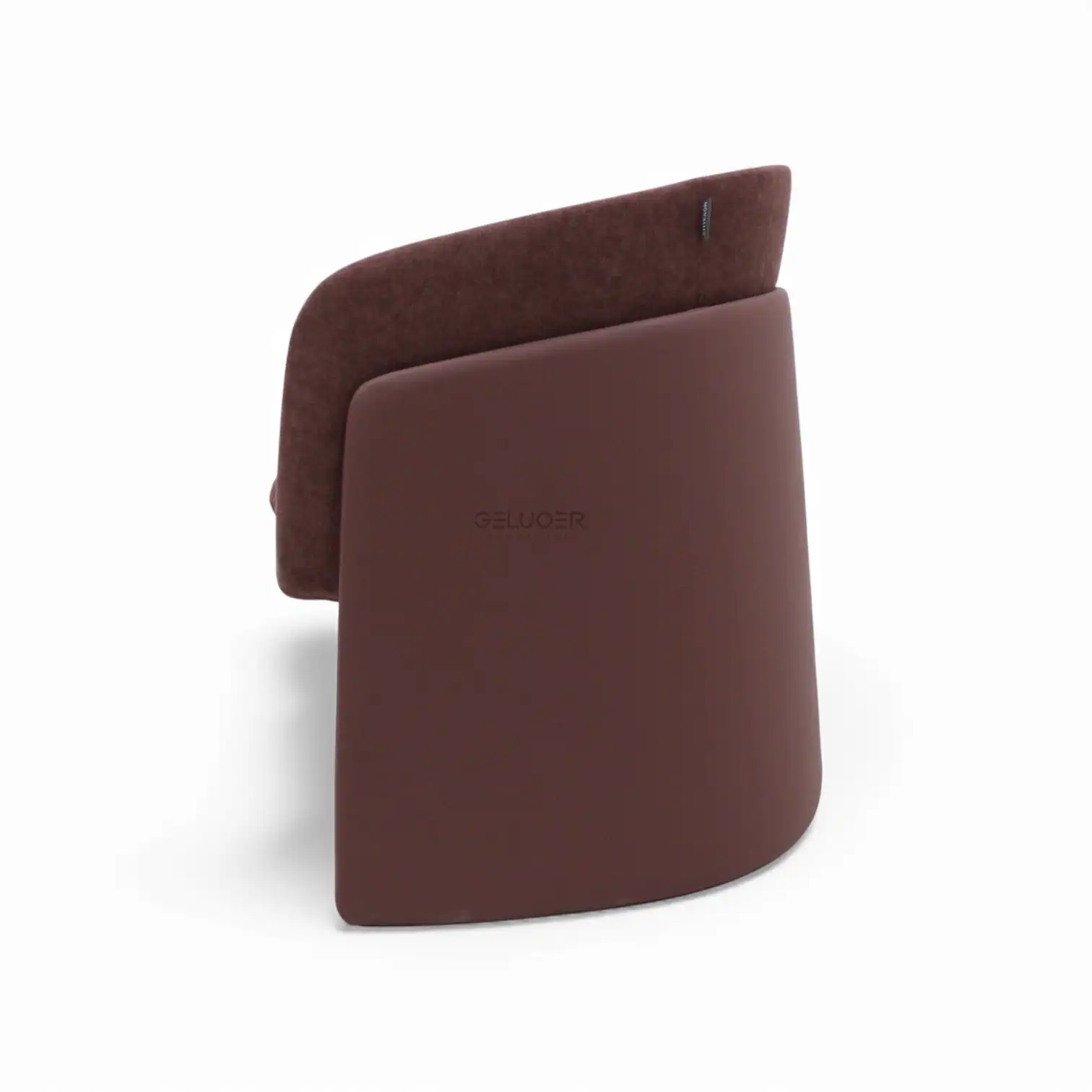 Luxurious Geluoer Furniture ergonomic backrest cushion in brown, perfect for office or home use.