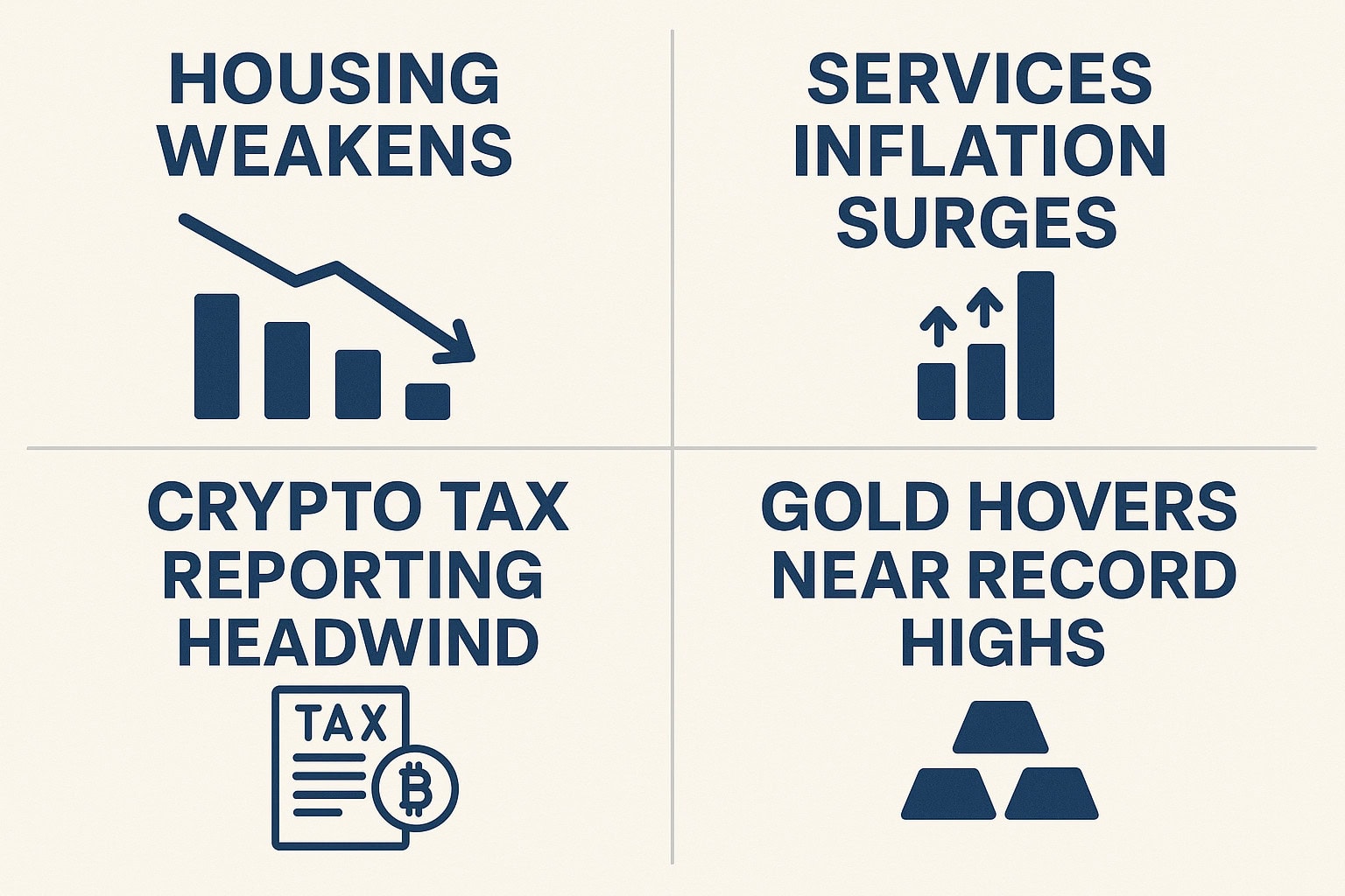 Investing with contrast between a softening housing market and rising inflation.