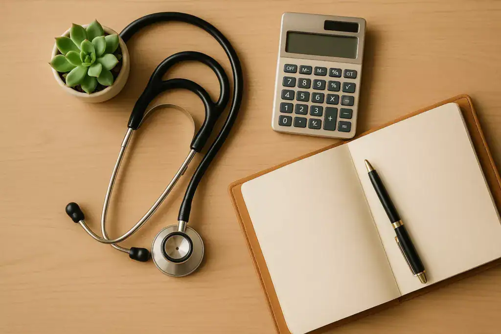 Wealth building tips for doctors highlighted in financial concepts for medical professionals.
