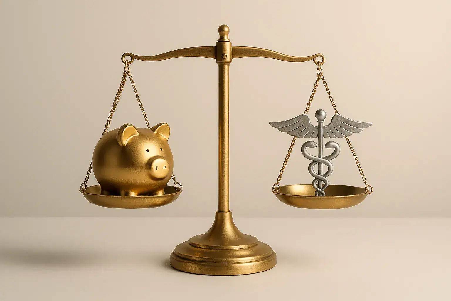 Illustration of financial strategies for managing medical school debt and building wealth.