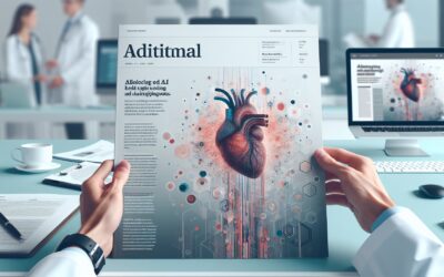 AI-generated digital heart medical illustration for healthcare and medical research.