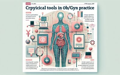 Advanced gynecological tools for obstetrics and gynecology practice illustration.