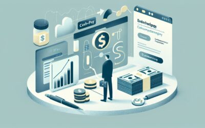 Cashless payment and financial technology illustration for GigHz platform.