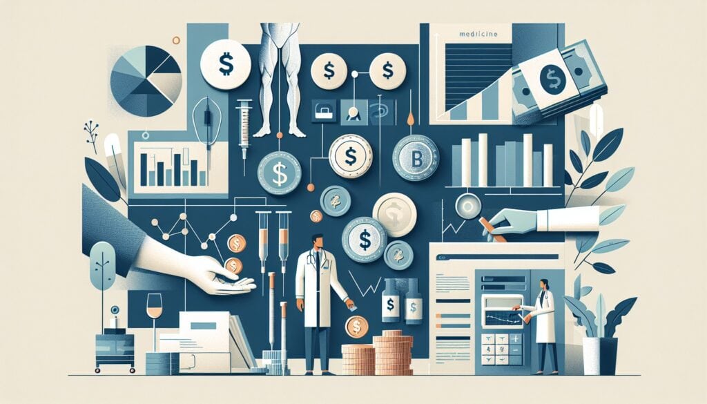 Investing in healthcare and medical research with digital financial tools and data analysis.