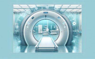 MRI scanner in a modern medical imaging facility, showcasing advanced healthcare technology.
