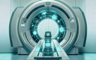 MRI machine in a modern medical facility, showcasing advanced imaging technology.