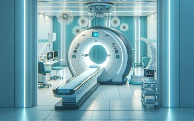 MRI machine in a modern medical imaging room, ready for diagnostic scans.