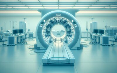 Advanced MRI scanner in a modern medical imaging facility for diagnostic imaging and healthcare.