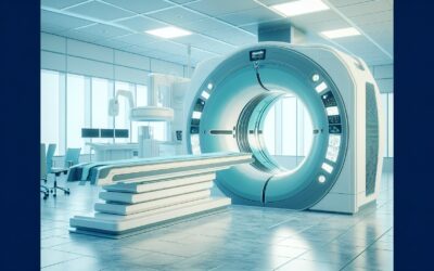 CT scan machine in a modern medical imaging center.