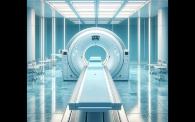 MRI scanner in a modern medical imaging facility, showcasing advanced healthcare technology.