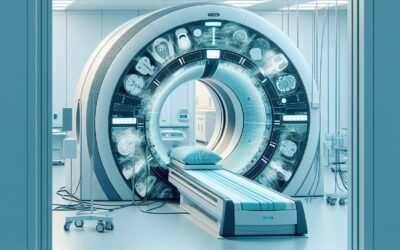 CT scan machine in a modern medical imaging center.