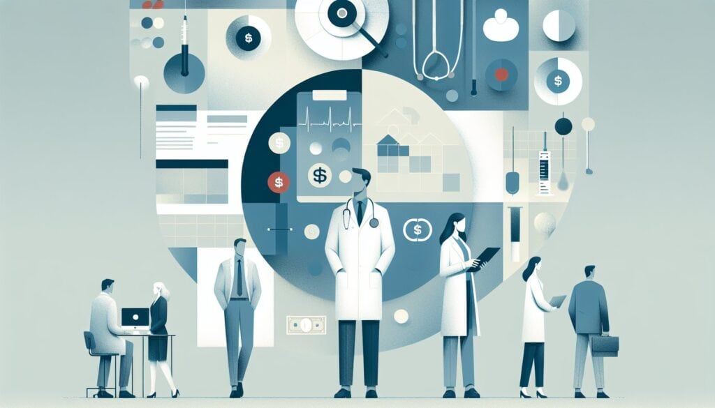 Advanced medical technology and healthcare professionals collaborating in a modern medical facility.