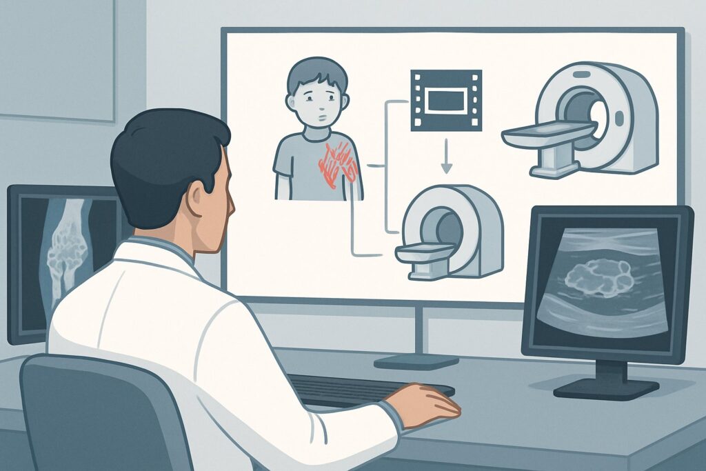 How Should You Image a Child's Vascular Malformation with New Symptoms?