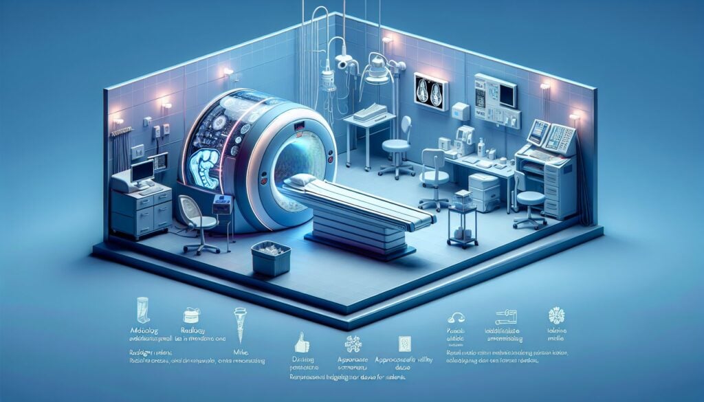 MRI machine in a modern medical imaging room with advanced healthcare technology.