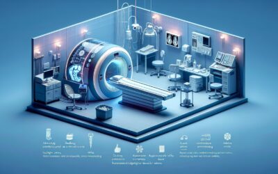 MRI machine in a modern medical imaging room with advanced healthcare technology.