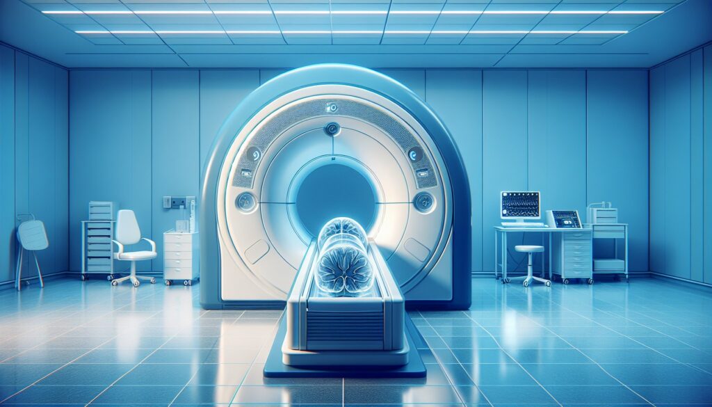 MRI machine in a modern medical imaging room, ready for diagnostic scans.