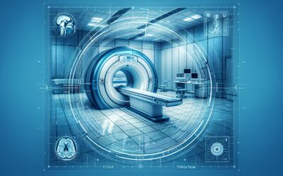 MRI machine in a modern medical imaging room, showcasing advanced healthcare technology.