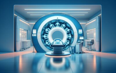 MRI machine in a modern medical imaging facility.