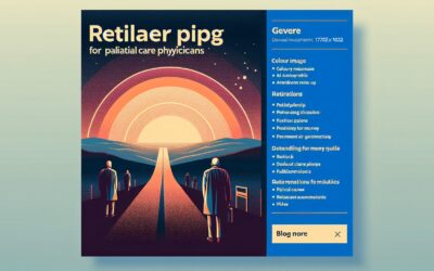 Retilaer pipg for palaitial care phycicians, digital medical infographic on patient care and treatme.