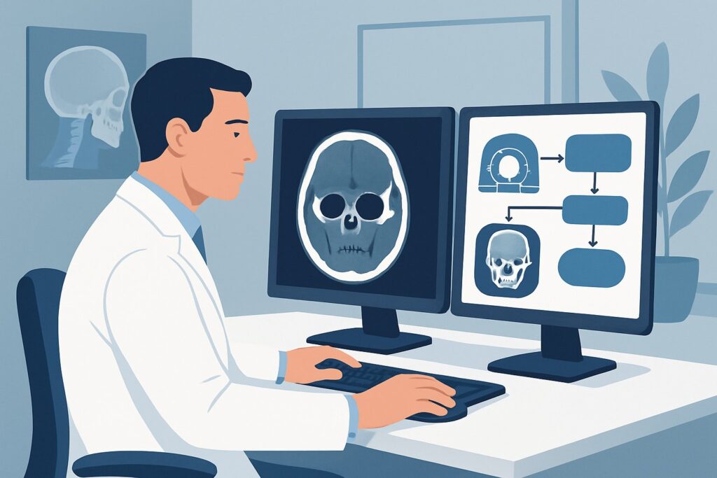 Should You Order a Head or Maxillofacial CT for a Suspected Frontal Bone Injury?