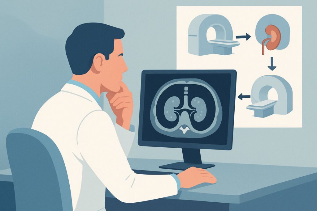 Should You Order MRI or CT for Staging Renal Cell Carcinoma Without Contrast Contraindications?