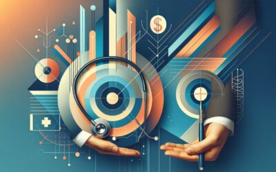 AI-driven data analysis and financial growth concepts represented with futuristic digital graphics.