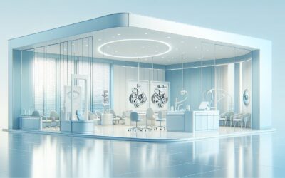 High-tech medical laboratory with advanced equipment and modern design for healthcare research and d.