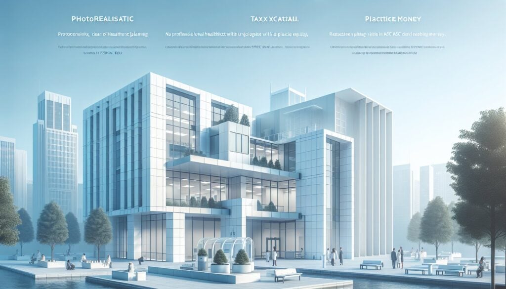 High-tech modern building with glass facade and urban surroundings for innovative business solutions.