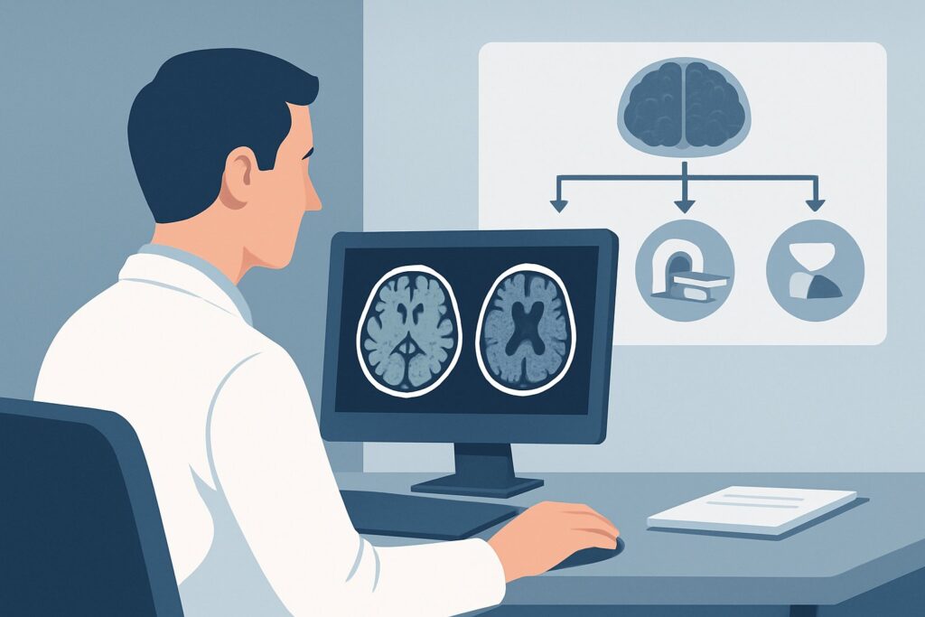 What Follow-Up Imaging Is Best for Nontraumatic Intraparenchymal Hemorrhage in Adults?