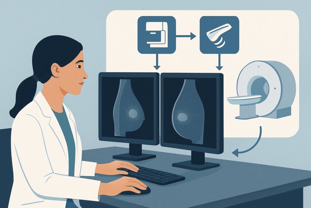 What Imaging Is Best for a Woman in Her 30s After a Benign Breast Excision?