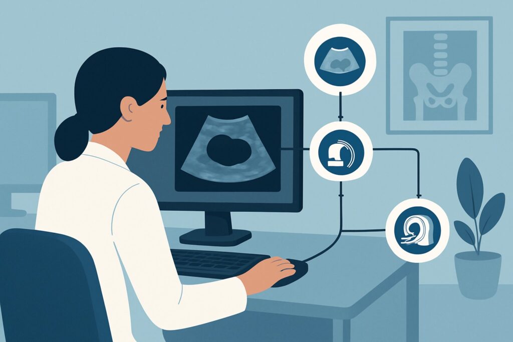 What Is the Best Initial Imaging for a Suspected Adnexal Mass in Pregnancy?