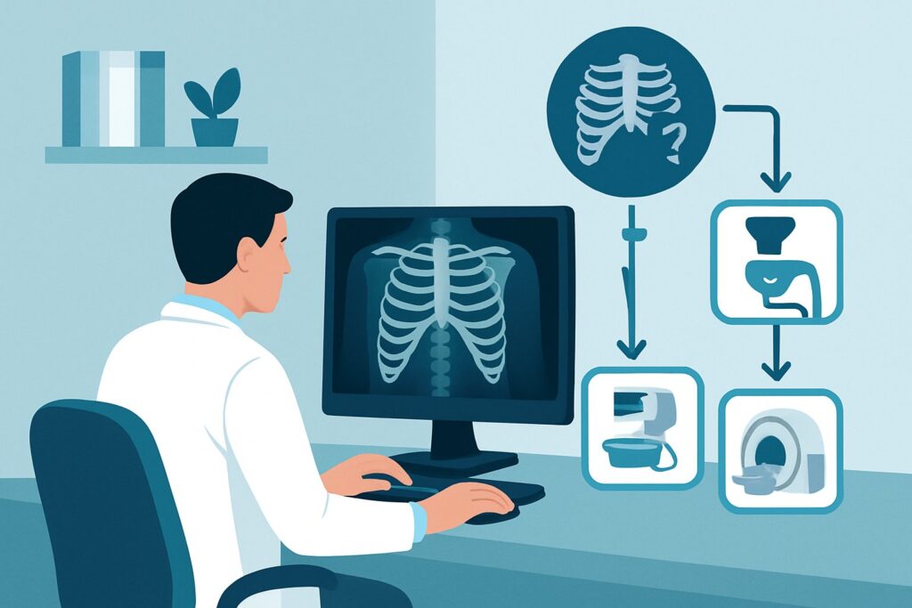 What Is the Best Initial Imaging for a Suspected Pathologic Rib Fracture?