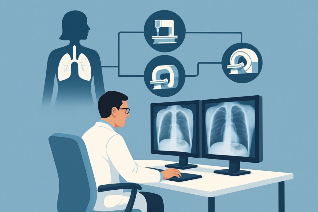 What Is the Best Initial Imaging for Suspected Diffuse Lung Disease?