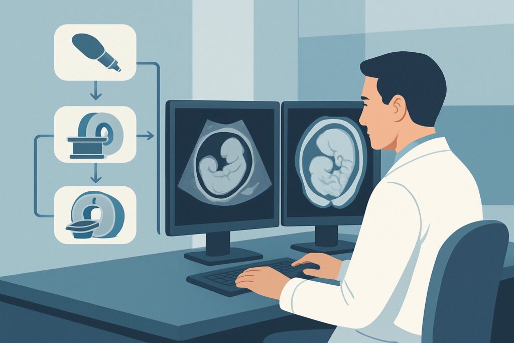 What Is the Best Initial Imaging for Suspected Placenta Previa with Vaginal Bleeding?
