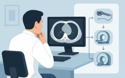 What Is the Best Next Imaging Study for an Indeterminate Mediastinal Mass on CT?