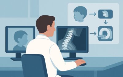 What Is the First Imaging Step for a Toddler with Moderate-Risk C-Spine Trauma?