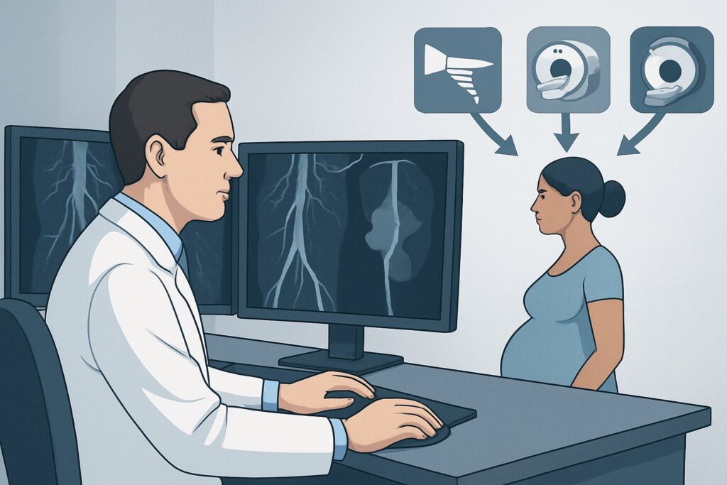 What Is the First-Line Treatment for Acute Iliofemoral DVT in Pregnancy?