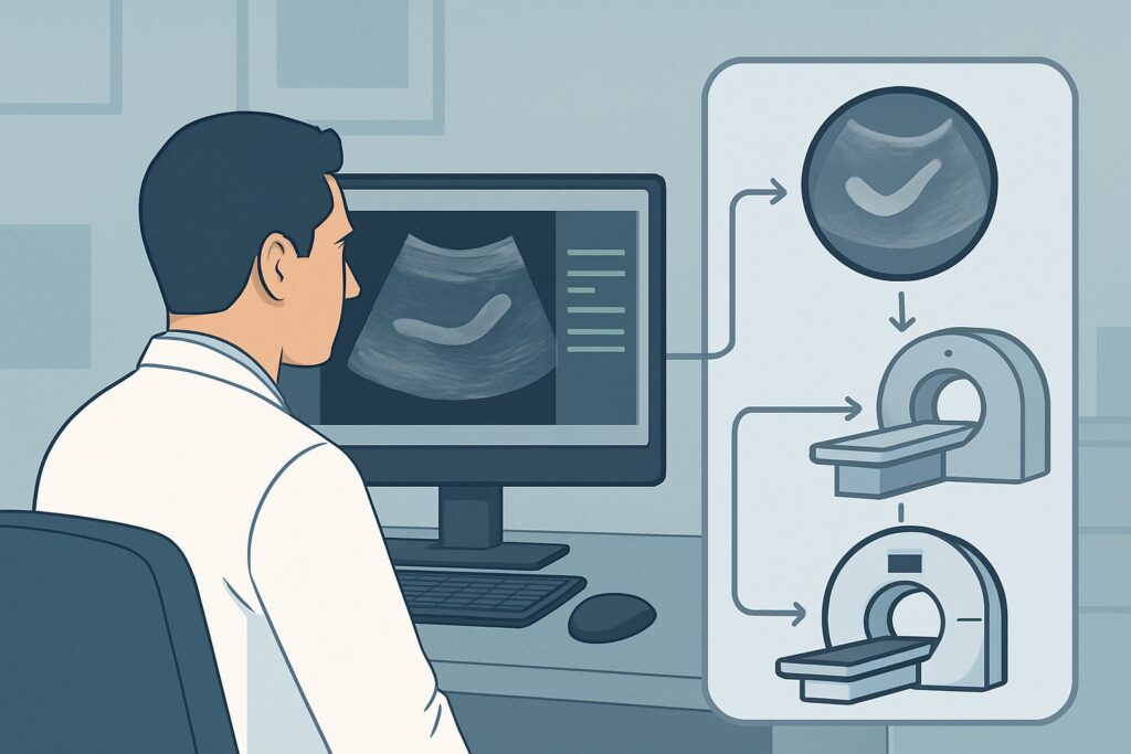 What Is the Next Imaging Step for a Child with an Equivocal Appendix Ultrasound?