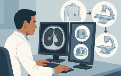 What Is the Next Step for an Enlarging Solid Pulmonary Nodule in a Smoker?